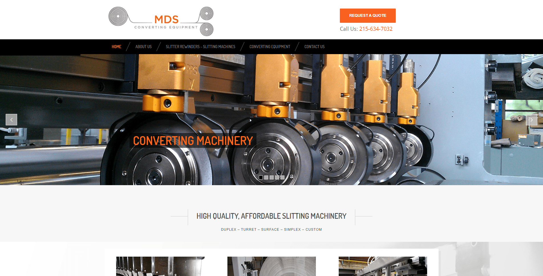 MDS Homepage Screenshot