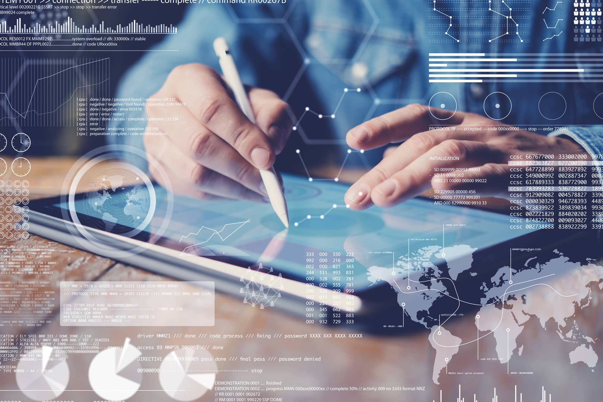 Designing Logo on tablet