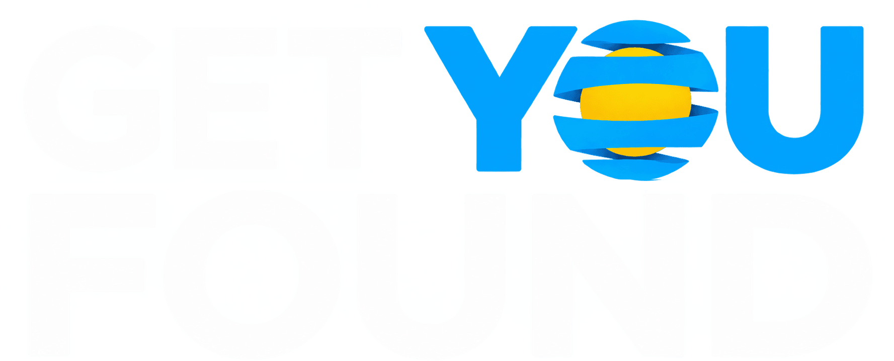 Get You Found logo with vibrant blue and yellow design elements.