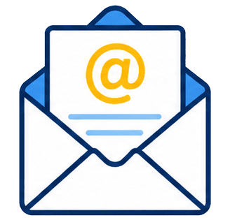 Get YOU Found email marketing icon, digital marketing, SEO, and online visibility concept.