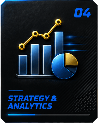 Business analytics chart with bar graph, pie chart, and trend line for data analysis.