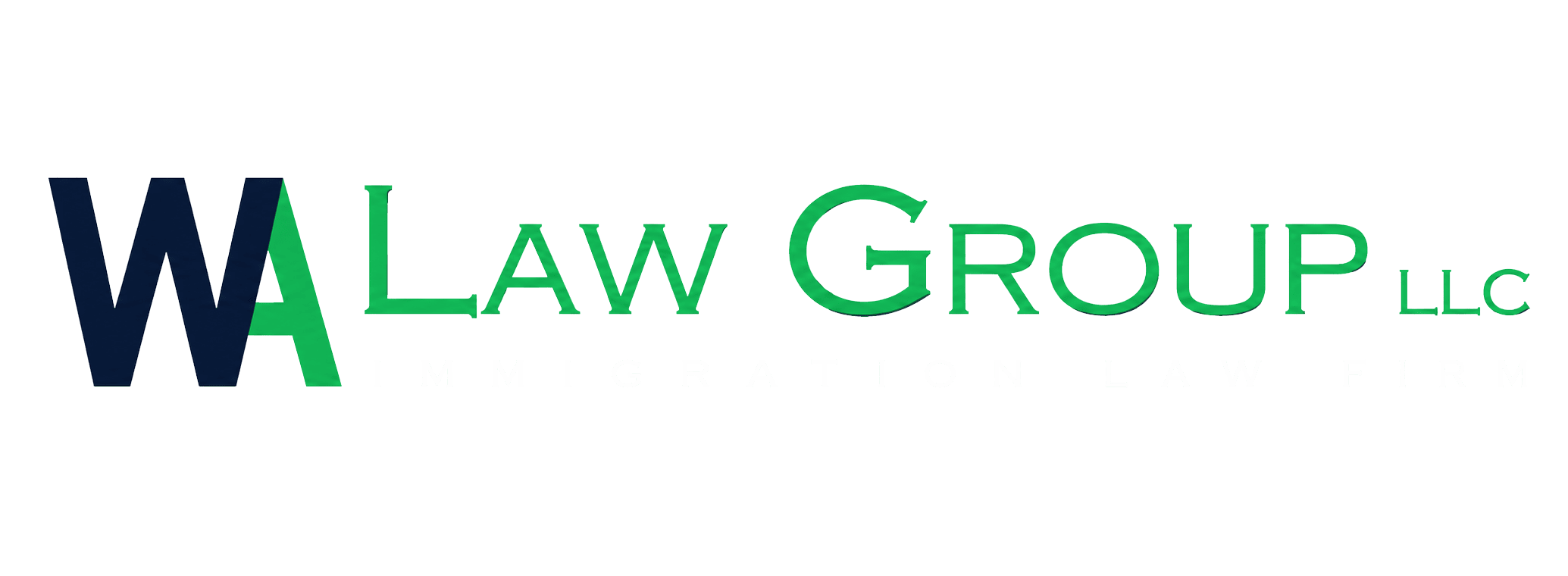 Law Group LLC logo with green and blue text on a white background.