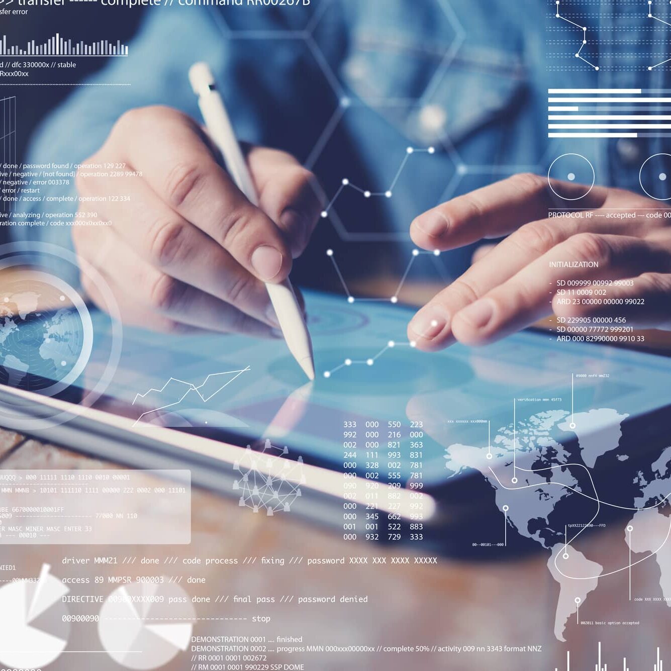 Designing Logo on tablet