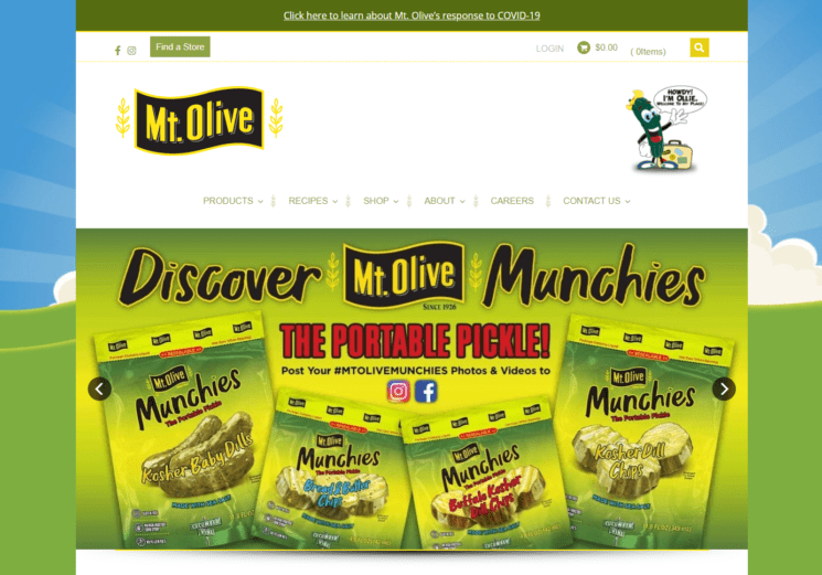 Mt. Olive Pickles Homepage