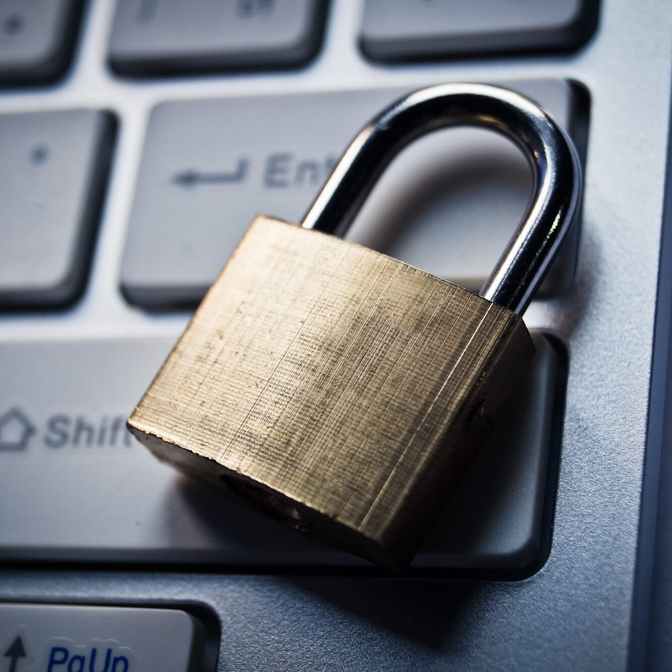 Padlock on a Keyboard
