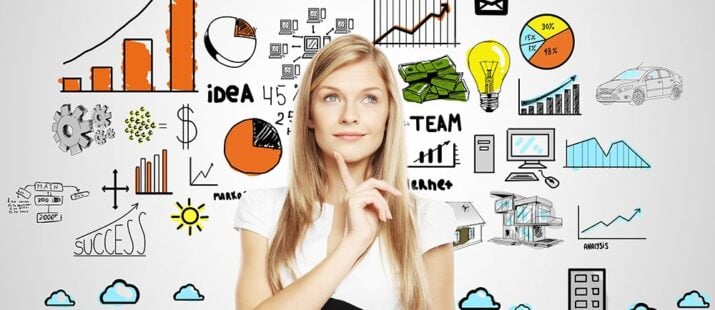 business woman thinking